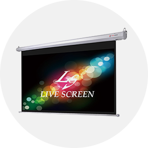 LIVE SCREEN 150インチ 電動 プロジェクタースクリーン